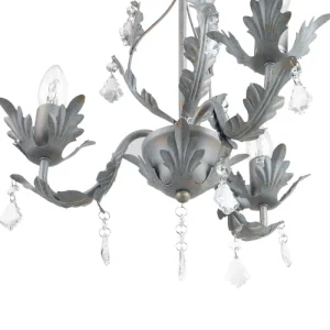Beliani Lustre 3 Ampoules Gris 11