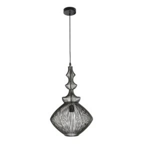 Lastdeco Lustre En Fer En Noir 33x33x57 Cm 7