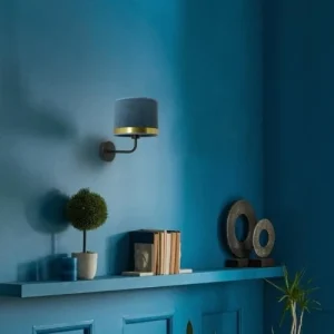 METROPOLIGHT – Applique Murale Velours Diamètre 26cm Bleu 7