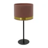 METROPOLIGHT – Lampe à Poser Velours Laiton Métal H40cm Rose 11