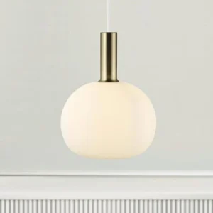 NORDLUX – Suspension Métal Verre Diamètre 25cm Blanc 10