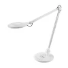 Dyberg Larsen Office – Lampe De Table En Métal Blanc Brillant, H 50 Cm D 17 Cm 22