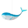 PETIT PAN – Suspension En Bambou Et Soie L50cm Bleu 11