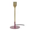 C-Création Pied De Lampe Grand Modèle En Métal Doré, Socle Rose 19