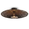 Good & Mojo Plafonnier En Bambou Noir/naturel, H. 15cm 22