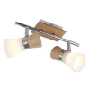 Keria Plafonnier En Bois 2 Spots 22