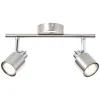 BRILLIANT Plafonnier Métal Chrome 2 Spots 11