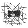 TOSEL Plafonnier Métal Noir 20