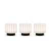 Atelier Pierre Set De 3 Lampes Dentelles 9cm Pvc Noir 20