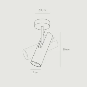 Design For The People Spot De Plafond Noir Orientable Simple Et Minimaliste 14
