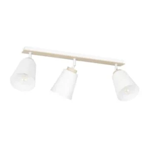 Wonderlamp Spot De Plafond Nordique Avec 3 Lumières Orientables Noir Et Bois 18