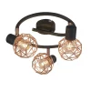 QAZQA Spot Plafond En Acier Cuivre 16
