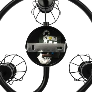 QAZQA Spot Plafond En Acier Noir 18