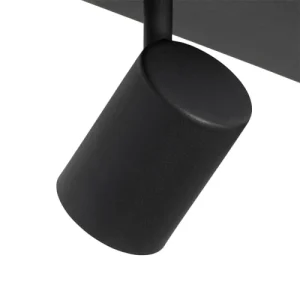 QAZQA Spot Plafond En Acier Noir 10