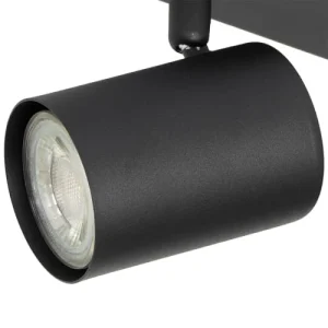 QAZQA Spot Plafond En Acier Noir 16