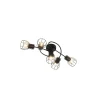 QAZQA Spot Plafond En Acier Noir 10