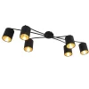 QAZQA Spot Plafond En Acier Noir 22