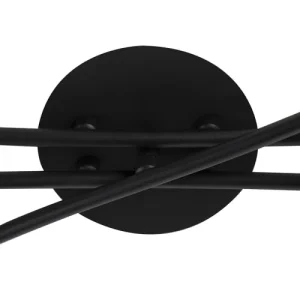 QAZQA Spot Plafond En Acier Noir 12