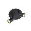 QAZQA Spot Plafond En Acier Noir 11