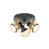 QAZQA Spot Plafond En Acier Noir 20