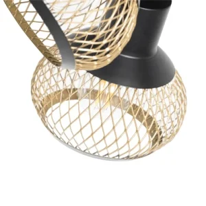 QAZQA Spot Plafond En Acier Noir 14