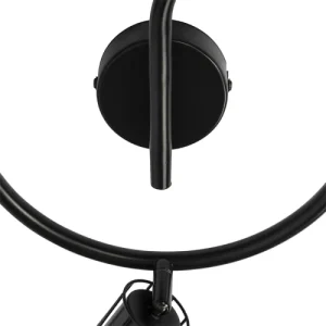 QAZQA Spot Plafond En Acier Noir 16