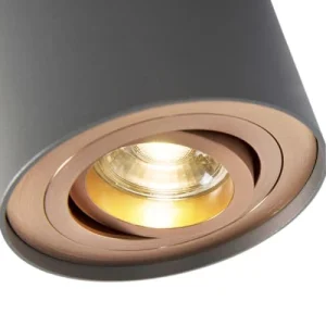 QAZQA Spot Plafond En Aluminium Gris 12