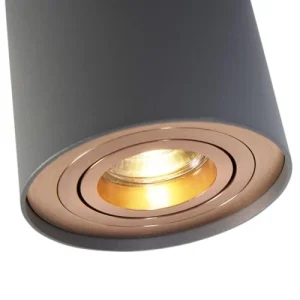 QAZQA Spot Plafond En Aluminium Gris 18