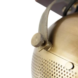 QAZQA Spot Plafond En Bois Bronze 18