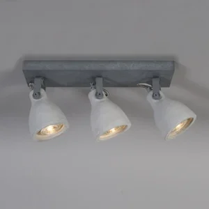 QAZQA Spot Plafond En Pierre/béton Gris 14