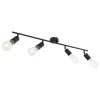 Globo Spot Plafonnier Design Métal 4 Ampoules Noir 13