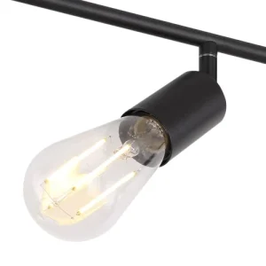 Globo Spot Plafonnier Design Métal 4 Ampoules Noir 11