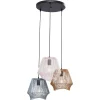 Kare Design Suspension 3 Abat-jours En Acier Tricolore 7