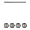 Maisons Du Monde Suspension 4 Globes En Verre Noir Fumé Et Support En Métal Noir 11