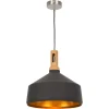 ATHM DESIGN Suspension Abat Jour Métal Noir 20