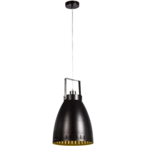 ATHM DESIGN Suspension Abat Jour Métal Noir 12