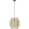 ATHM DESIGN Suspension Abat Jour Rotin Beige 22
