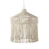Maisons Du Monde Suspension Avec Abat-jour Tressé En Macramé Coloris Blanc 16