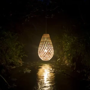MOAROOM Suspension Bambou Naturel H 75cm 9