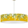 Abat-jours Suspension Branche Jaune Moutarde T 60 X H 25 22