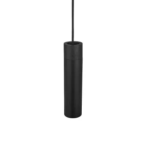 Nordlux Suspension Cylindrique Allongée En Métal Noir Et Bois 12