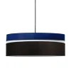 Kauze Luminaires Suspension Déco Noir Et Bleu Canard Ø 55 22