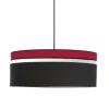 Kauze Luminaires Suspension Déco Noir Et Rouge Ø 40 17