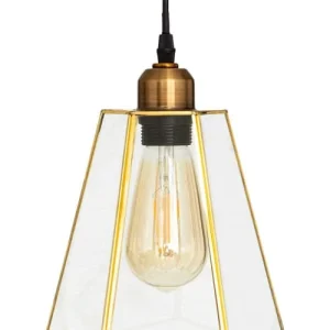 Decoratie Suspension Dorée Verre D18cm 8
