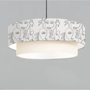 Abat-jours Suspension Double Boho D 65 Cm 12