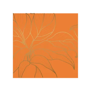Abat-jours Suspension Double Feuille Orange Ø 65 X H 30 6
