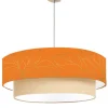 Abat-jours Suspension Double Feuille Orange Ø 65 X H 30 16