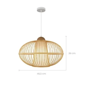 Rendez Vous Déco Suspension En Bambou Naturel D46 Cm 14
