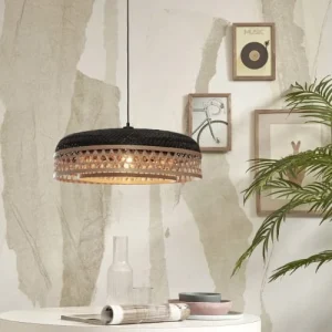 Good & Mojo Suspension En Bambou Naturel/noir, H. 18cm 14
