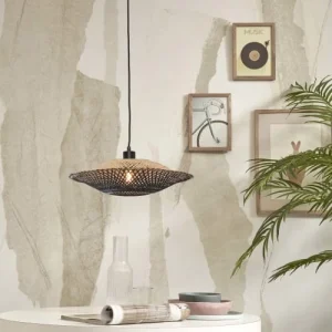 Good & Mojo Suspension En Bambou Noir/naturel, H. 12cm 18
